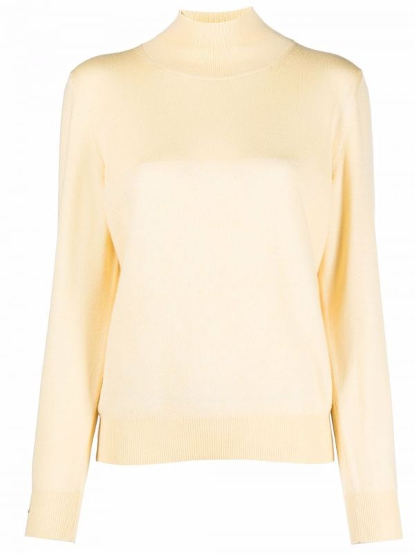  Peserico High-neck Wool Jumper - Yellow 