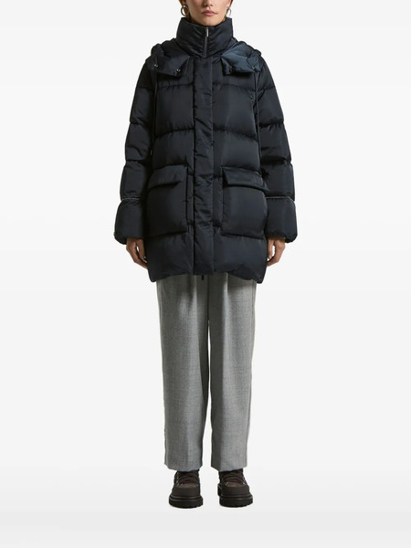  Peserico Hooded Padded Coat - Blue 
