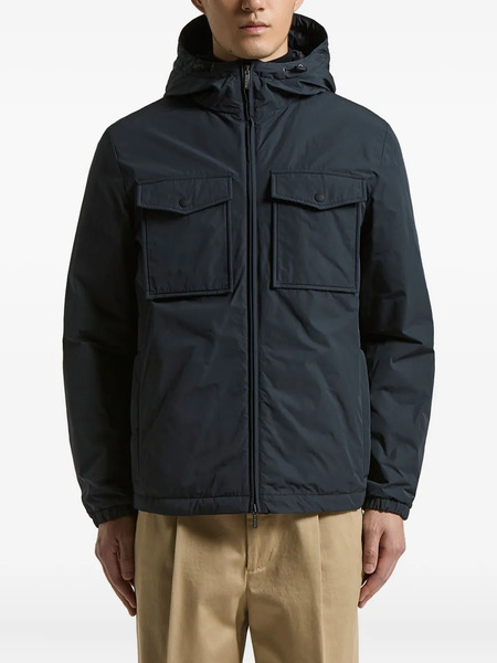  Peserico Hooded Pocket Jacket - Blue 