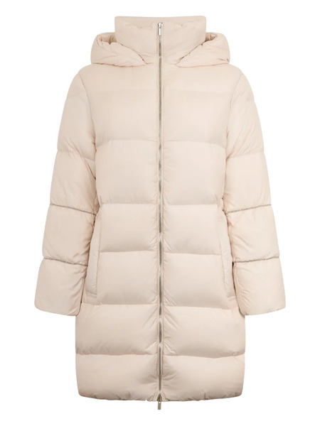  Peserico Hooded Quilted Coat - Neutrals 