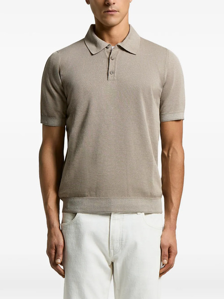 Peserico Knit Polo - Neutrals 