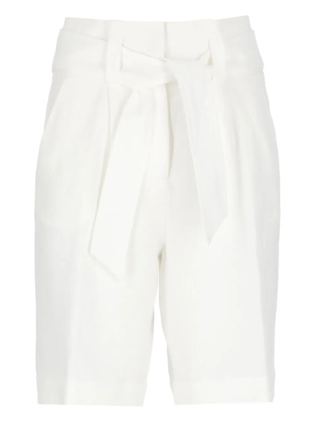  Peserico Linen Shorts - White 
