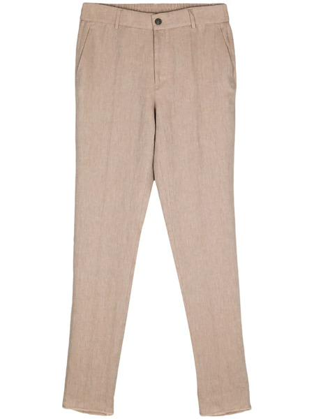  Peserico Linen Tapered Trousers - Neutrals 
