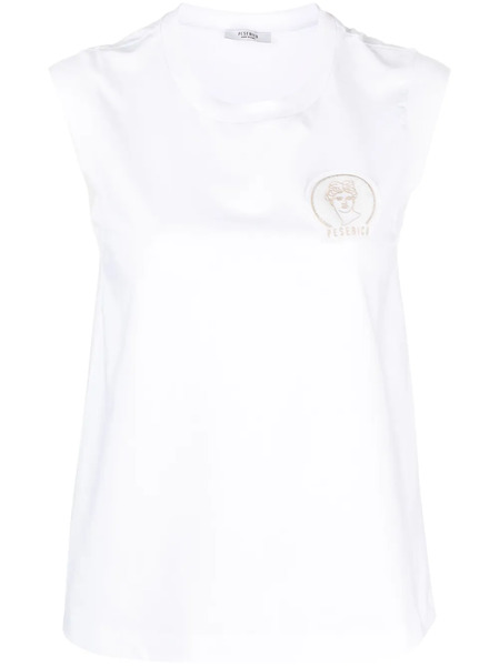  Peserico Logo-patch Tank Top - White 