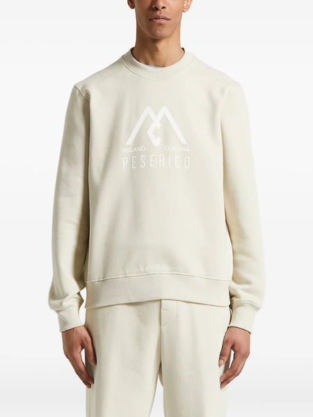  Peserico Logo-print Sweatshirt - Neutrals 