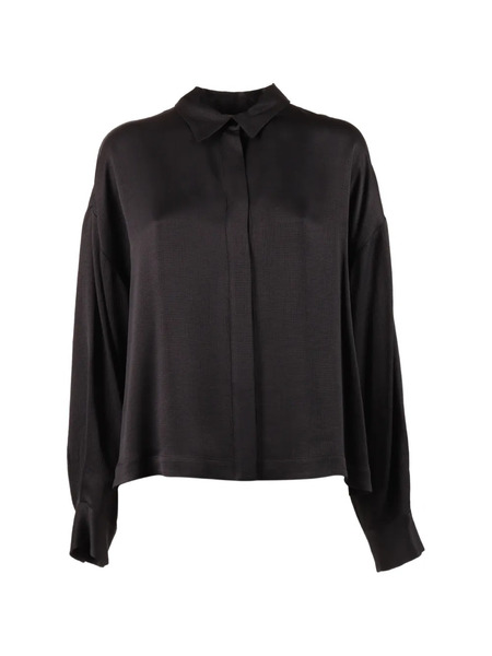  Peserico Long Sleeve Blouse - Black 