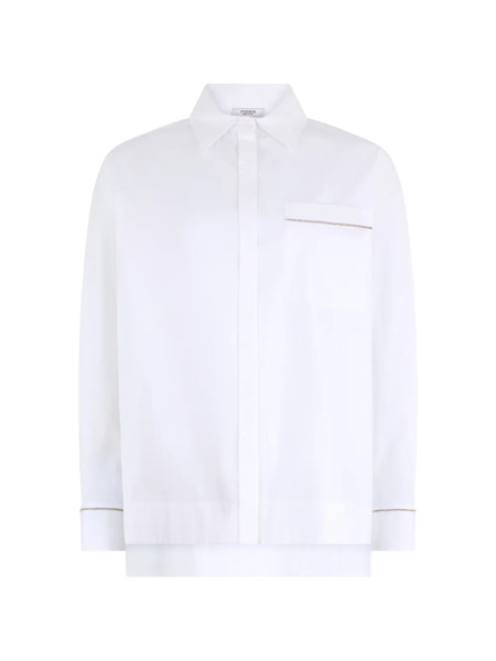  Peserico Long-sleeve Pocket Shirt - White 