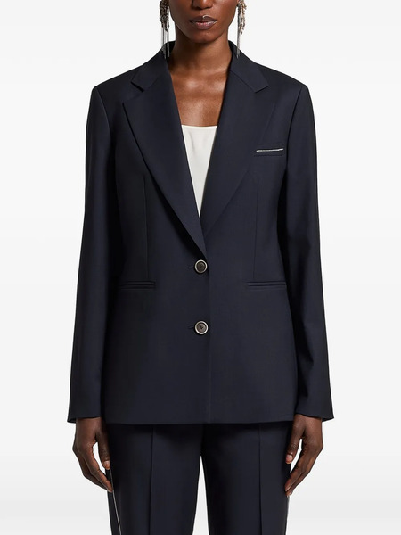  Peserico Loro Piana Merino Wool Blazer - Blue 