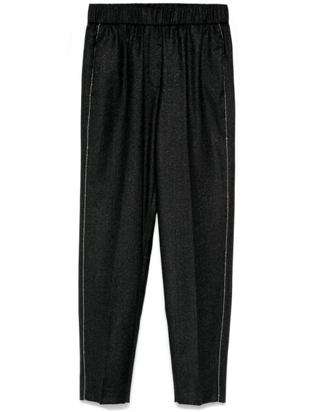  Peserico Lurex-detail Trousers - Grey 