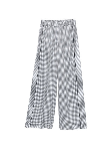  Peserico Patterned Side Stripe Trousers - White 