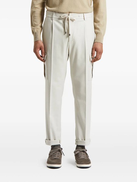 Peserico Pleated Cargo Trousers - Neutrals 