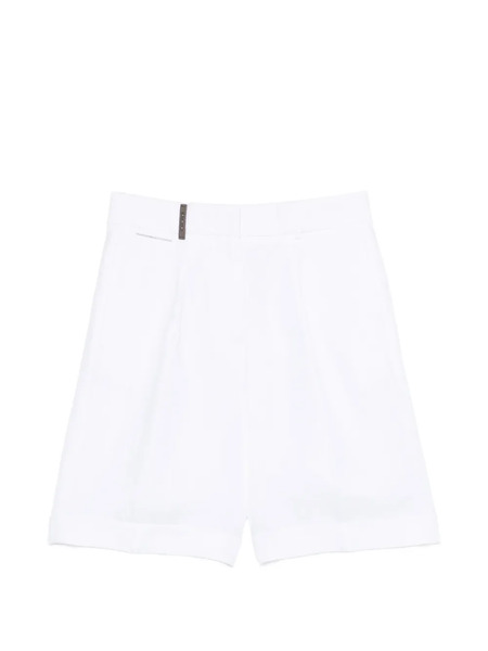  Peserico Pleated Shorts - White 