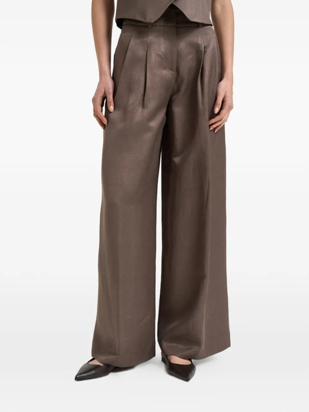 Peserico Pleated Trousers - Brown 