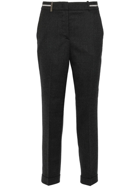  Peserico Punto Luce-trim Trousers - Grey 