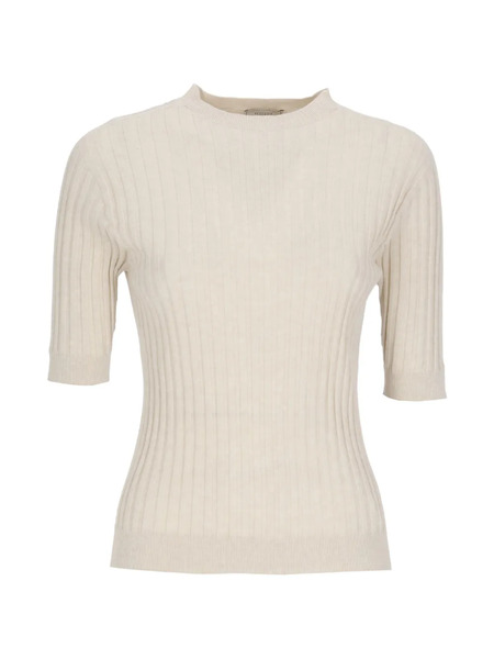  Peserico Ribbed Knit Sweater - Neutrals 