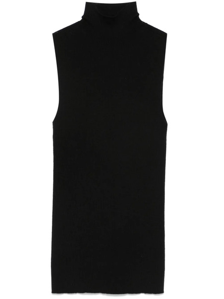  Peserico Ribbed-knit Top - Black 