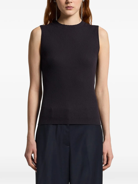  Peserico Ribbed-knit Vest - Blue 