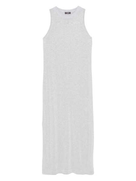  Peserico Ribbed Maxi Dress - Grey 