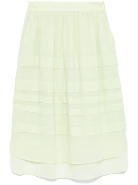  Peserico Ribbed Midi Skirt - Green 