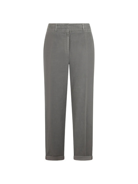  Peserico Ribbed Trousers - Grey 