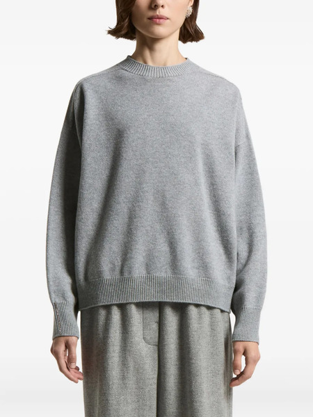  Peserico Round-neck Cashmere Sweater - Grey 