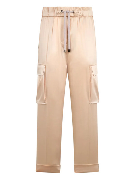  Peserico Satin Cargo Pants - Neutrals 