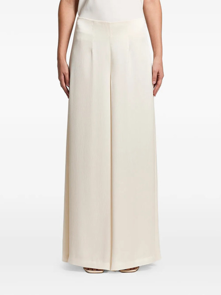  Peserico Satin Crepon Trousers - White 