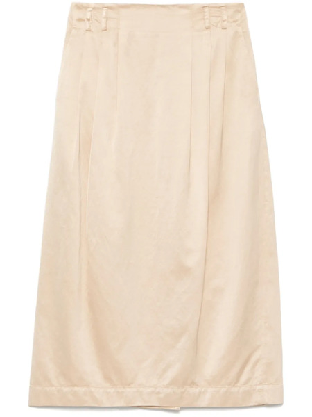  Peserico Satin Midi Skirt - Neutrals 