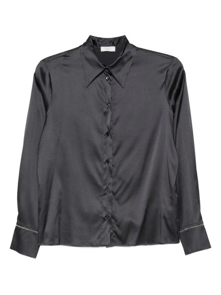  Peserico Satin Shirt - Blue 