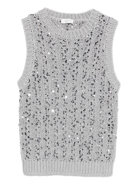  Peserico Sequin Knitwear - Grey 
