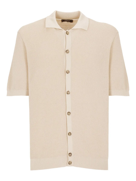  Peserico Short-sleeve Knitted Shirt - Neutrals 