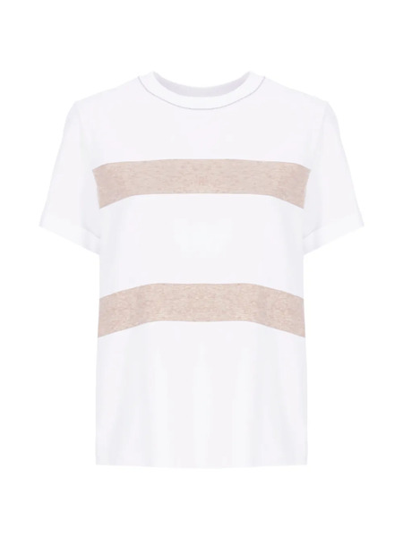 Peserico Striped T-shirt - White 
