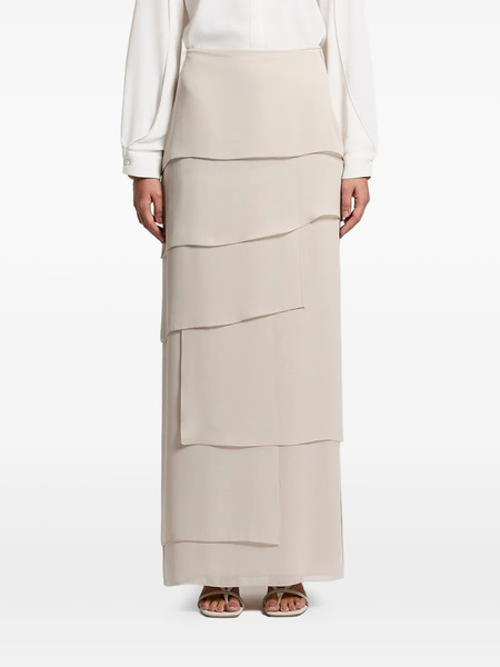  Peserico Tiered Maxi Skirt - Neutrals 