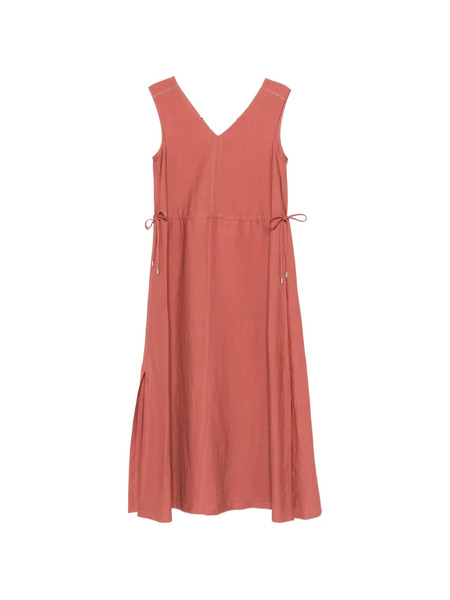  Peserico V-neck Maxi Dress - Red 