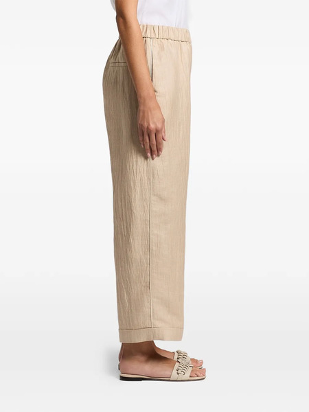  Peserico Wet-effect Trousers - Neutrals 