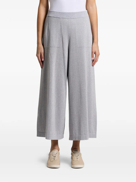  Peserico Wide-leg Cropped Trousers - Grey 