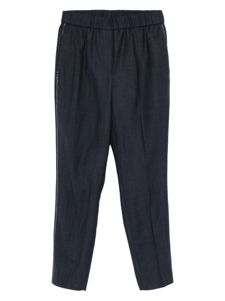  Peserico Wool-blend Trousers - Blue 