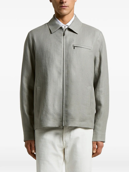 Peserico Zip Patch-pocket Jacket - Grey 