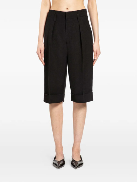  Petar Petrov Cuffed Tailored Shorts - Black 