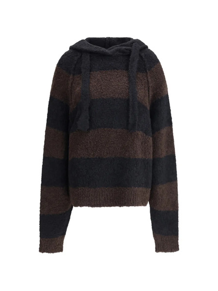  Petar Petrov Hooded Stripped Sweater - Brown 