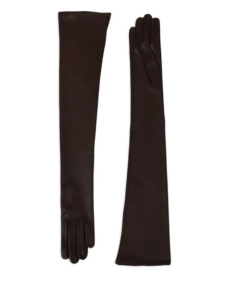  Petar Petrov Opera Long Gloves - Brown 