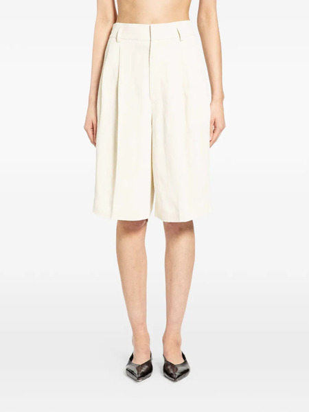  Petar Petrov Pleated Tailored Shorts - Neutrals 