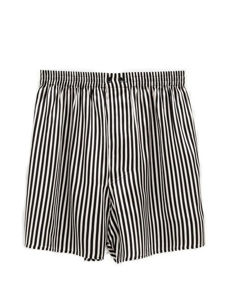  Petar Petrov Stripe Shorts - Black 