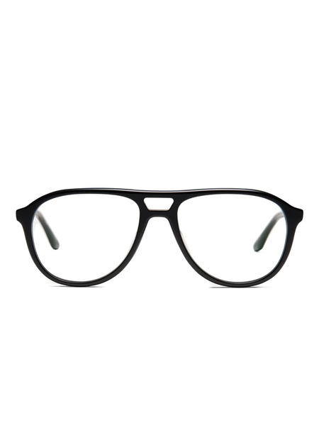  Peter And May Acetate Pilot-frame Glasses - Black 
