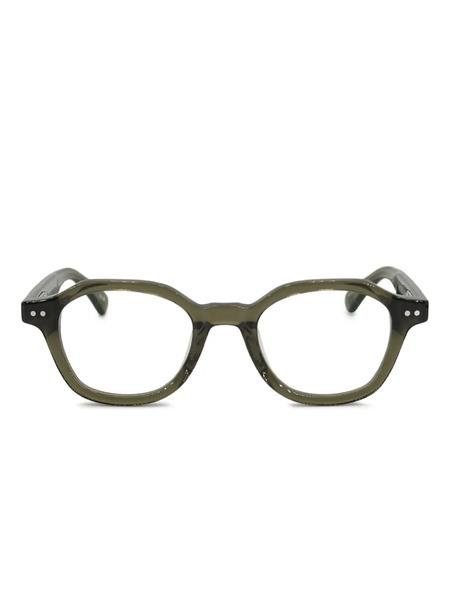  Peter And May Geometric-frame Glasses - Green 