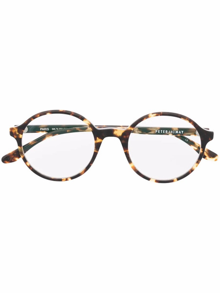  Peter And May Prairie Round-frame Glasses - Brown 