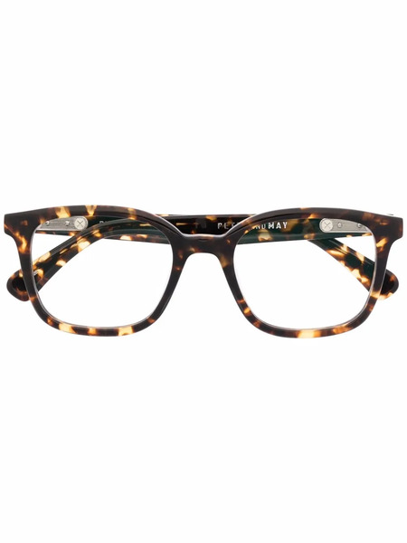  Peter And May Tortoiseshell-effect Square-frame Glasses - Brown 