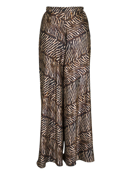 Peter Cohen Animal-print Palazzo Pants - Brown 
