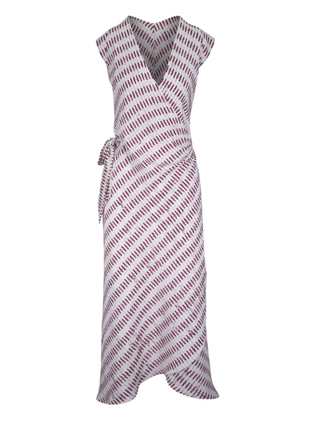  Peter Cohen Geometric-print Dress - White 