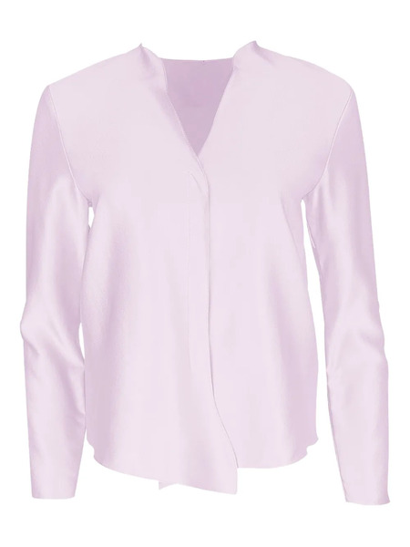  Peter Cohen Long-sleeve V-neck Shirt - Purple 